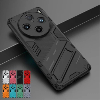 For Vivo X100 Pro Case Vivo X100 X100 Pro Cover Armor PC Stand Holder Shockproof TPU Protective Phone Back Cover Vivo X100 Pro