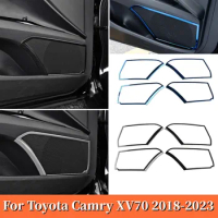 Car Styling Stickers Accessories Audio Speaker Door Loudspeaker Trim Cover For Toyota Camry 2018-2020 2021 2022 2023 XV70 Hybrid