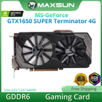MAXSUN Original New GTX1650 SUPER Terminator 4G Graphics Card DP Video Gaming Card GDDR6 Memory PCI Express X16 3.0 NVIDIA GPU