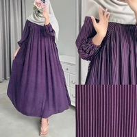 LC - Amariel Voila Dress Daster Gamis Panjang Nyaman Bumil Busui Hijab Friendly Voi: Lins Purple