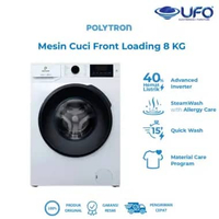 Polytron Mesin Cuci Front Loading Inverter 8 Kg PFL8108