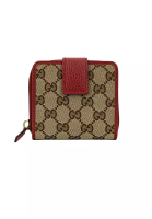 Gucci Gucci Women's Signature GG Small Bifold Wallet Red 346056