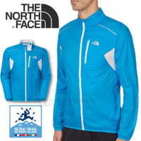 【美國 The North Face】男款 超輕量排汗透氣風衣夾克外套/CKP8 鵝毛筆藍/白 DA