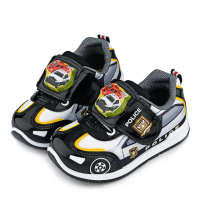 【童鞋城堡】Tomica多美小汽車 中童 警車電燈運動鞋(TM7724-黑)