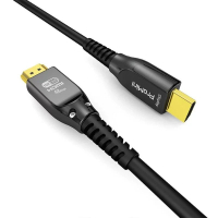 PROMINI PM-CB10AOC10A 10K 2.1 10米 HDMI 主動光纖線 (AOC) 裝甲版 黑色   