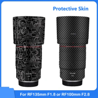 Anti-Scratch Decal Skin Vinyl Wrap Film Camera Lens Protective Sticker Coat For Canon RF135mm F1.8 L IS RF135 RF100 F2.8 Skin