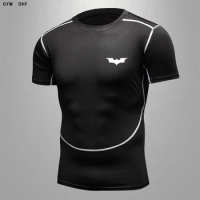 Men'S High Quality MMA Rashguard Fitness Gym Comprehensive Fighting Sports T-Shirt Jogging Running Shirt Breathable Dry Fit