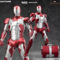 E-model Morstorm Iron Man Mark 5 Mk5 1/9 22cm Assemble Model Action Figures Model Avengers Toys Gifts for Kids