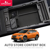 Smabee Car Central Armrest Box For Subaru XV 2018 ~ 2020 Storage Stowing Tidying Center Console Organizer Interior Accessories