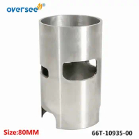 Oversee 66T-11312-00 Cylinder Liner Sleeve STD For Yamaha Outboard Parsun Hidea Seapro