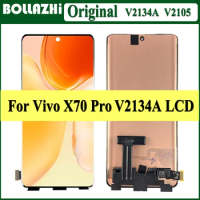 6.56" AMOLED LCD For Vivo X70 Pro LCD V2134A V2105 Display Screen Touch Digitizer Replacement For VIVO X70Pro Display