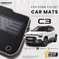 Citroen C3 Car Mat / Karpet Mobil Citroen C3 Eva Premium Force Car Mat Fullset Deluxe 3 Baris Hitam
