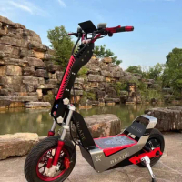 Hot Sale 72V E Scooter 120/70-10 Fat Tire 4000Watts Adult Fast 85KM/H Hub Brushless Motor Power Electric Scooters With Display