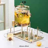 Water Dispenser Glass Set Teko Air Kaca Welcome Drink Party