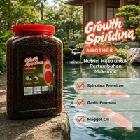 Pelet Koi Growth Spirullina Another 1KG Refill Maggot Oil n Bawang Putih 2 mm toples 1,6