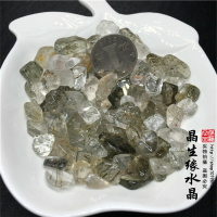 天然綠發碧碎石原石小顆粒魚缸花盆造景石觀賞石