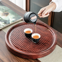 茶盤 整塊實木茶盤電木款功夫茶具托盤排水式小茶臺干泡盤