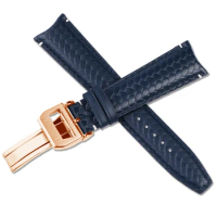 Genuine Leather Watch Strap for IWC International Company Portugal Iw371614 Iw503312 Men Curved Watchband Accessories 22mm