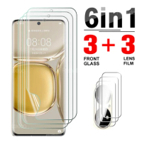 6in1 Protective Hydrogel Film For Huawei P50 Pro P40 Pro Plus P40 Lite E P40/P30/P20 Pro P30/P20 Lite P40/P30/P20 Camera film