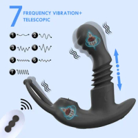 Prostate Massager Anal vibrators Thrusting Butt Plug Prostate testicle Licking Vibrator Stimulator Sex Toys for Men Gay Sex Shop