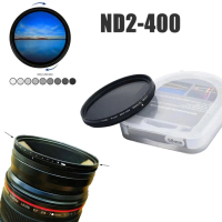 ตัวกรองความทึบแสงแบบปรับได้ (ND filter), ND fader, ND2, ND400, ลดแสง 1 ถึง 9 ระดับ