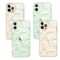Corner4 iPhone 12全系列 奧地利彩鑽雙料手機殼-雪白森林