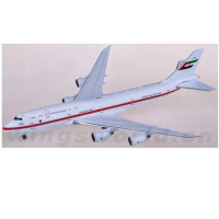 Diecast Scale 1:400 JC Wings LH4354 Abu Dhabi Amiri Flight B747-8 BBJ A6-PFA Alloy Model Aircraft Decorative Gift Collection