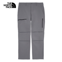 【The North Face 官方旗艦】北面男款灰色防潑水多口袋戶外徒步褲｜8AZ40UZ