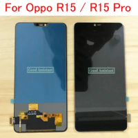 Black 6.28'' TFT For Oppo R15 CPH1835 LCD Display Touch Screen Digitizer Assembly Replacement For Oppo R15 Pro CPH1833 CPH1831