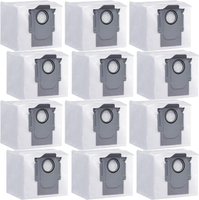 12แพ็คถุงเก็บฝุ่นสำหรับ Roborock ถุงเก็บฝุ่นแบบใช้แล้วทิ้ง Q5 Q5 Q7 Q7 Q7 Max 3L Max S7 MaxV S8พิเศษ