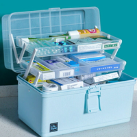 【樂天精選】藥箱家庭裝醫療急救出診家用大容量藥盒收納醫護箱小號藥品醫藥箱
