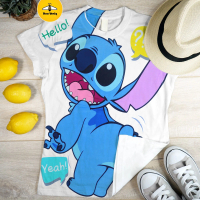 BeeUniq Kaos Wanita Dewasa Import Printing Stich Donald Minnie Garfield DKK Tee / T-Shirt Oversize A