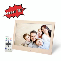 10.1 Inch Metal Design Digital Picture Frame 1366*768 High Resolution LCD Display Wall Mount Digital Photo Frame