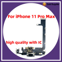 wholesale 1:1 with IC For iphone 11 pro max Charging Port Flex Microphone Mini USB Charger Dock Connector Repair Replacement