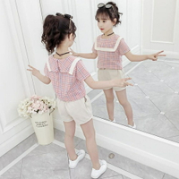 女童套裝2019新款韓版夏裝兒童時髦中大童運動短袖兩件套洋氣潮歐歐歐流行館