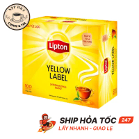 Trà Lipton Nhãn Vàng - Hộp 100 gói/ 2 gr/1 gói nhúng