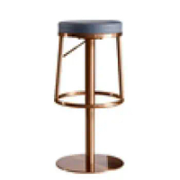 Italian Bar Chair High Stool Lifting Modern Simple Bar Chair Home Light Luxury Bar Stool Swivel Chair Round Stool