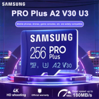 SAMSUNG Memory Card U3 A2 128GB 256GB 512GB MD Pro Plus TF up to 180MB/s Micro SDXC V30 4K Used for DJI drones and GoPro video