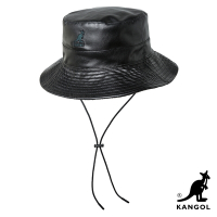 KANGOL-FAUX LEATHER 漁夫帽-黑色