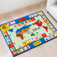 2023 Monopoly Game Blanket World Tour Deluxe Edition Super Large Elementary School Flight Chess Game Pad Children's Strong Chess