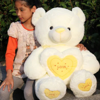 Gift for Love Woman Bear Yellow Heart Rose Flower Baby Girl Doll Stuffed Sex Toys Product for Women lover game