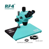 RF4 HD Trinocular Stereo Microscope RF-6565PRO Nine-speed Zoom Lock Key, Eyepiece Adjustable，Multi-layer Lens Dust Structure