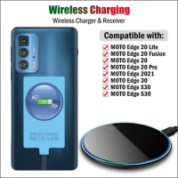 Wireless Charger &amp; Type-C Receiver for Motorola MOTO Edge X30 S30 30 20 Pro Lite Wireless Charging Adapter USB C Connector