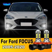 2Pcs LED Lamp Car Front Fog Light Accessories For Ford FOCUS 2005 2006 2007 2008 2009 2010 2011 2012 2013 2014 2015 2016-2020