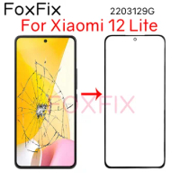 LCD Screen Front Glass for Xiaomi 12 Lite 5G Outer Glass Lens with OCA Optically Clear Adhesive Replacement 2203129G