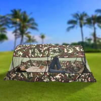Folding Portable Mosquito Net for Trips Mesh Tent With Zipper Outdoor New Camping Mosquito Net Tent With Bottom For Single Bed.