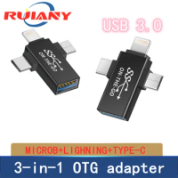 Lightning android TYPE-C mobile USB flash drive cable otg adapter Android converter