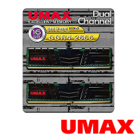 UMAX DDR4 2666  16GB(8GBx2)含散熱片-雙通道原生顆粒 桌上型記
