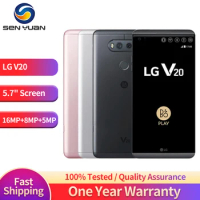 Unlocked Original LG V20 4G LTE Mobile Phone 4GB+64GB Android SmartPhone 5.7'' QuadCore Snapdragon 820 16MP+8MP Camera CellPhone