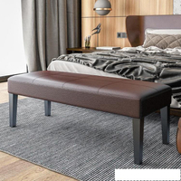 現代簡約床尾凳臥室長方形門口試換鞋凳腳踏榻前床邊長條凳沙發凳AQ
